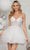 Colors Dress 3343 - Glitter Corset Bodice Cocktail Dress Special Occasion Dress