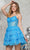Colors Dress 3345 - Sequin Sleeveless Cocktail Dress Special Occasion Dress 0 / Turquoise