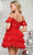 Colors Dress 3347 - Sequin Lace Off Shoulder Cocktail Dress Homecoming Dresses