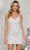 Colors Dress 3350 - V-Neck Beaded Cocktail Dress Cocktail Dresses