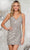 Colors Dress 3375 - Sleeveless Sequin Cocktail Dress Cocktail Dresses 0 / Platinum