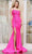 Colors Dress 3407 - Beaded One Shoulder Prom Dress Special Occasion Dress 0 / Hot Pink