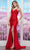 Colors Dress 3410 - Embroidered Mermaid Prom Dress Evening Dresses 0 / Red