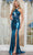 Colors Dress 3413 - Halter Neck Sheer Insert Prom Gown Evening Dresses