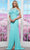 Colors Dress 3445 - Ruffled Neckline Ruched Prom Gown Evening Dresses