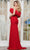 Colors Dress 3445 - Ruffled Neckline Ruched Prom Gown Evening Dresses