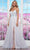 Colors Dress 3497 - Sequin Appliqued Plunging Neck Prom Dress Prom Dresses