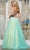 Colors Dress 3497 - Sequin Appliqued Plunging Neck Prom Dress Prom Dresses