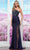 Colors Dress 3513 - Illusion Slit Embroidered Prom Gown Prom Dresses