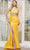 Colors Dress 3516 - Applique Waist Prom Dress Special Occasion Dress