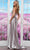 Colors Dress 3566 - See-Through Deep V-Neck Prom Gown Special Occasion Dress