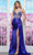 Colors Dress 3566 - See-Through Deep V-Neck Prom Gown Special Occasion Dress