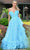 Colors Dress 3591 - Strapless Floral Printed Prom Gown Prom Dresses