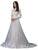 Dancing Queen 0009 - Illusion Neck Long Sleeve Wedding Gown Special Occasion Dress