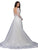 Dancing Queen 0009 - Illusion Neck Long Sleeve Wedding Gown Special Occasion Dress