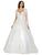 Dancing Queen 0156 - Sheer Long Sleeve Plunging V-Neck Wedding Ballgown Special Occasion Dress