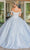 Dancing Queen 0239 - 3D Floral Embellished Off-Shoulder Ballgown Quinceanera Dresses