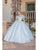 Dancing Queen 0243 - Off-Shoulder Feather Detailed Ballgown Special Occasion Dress