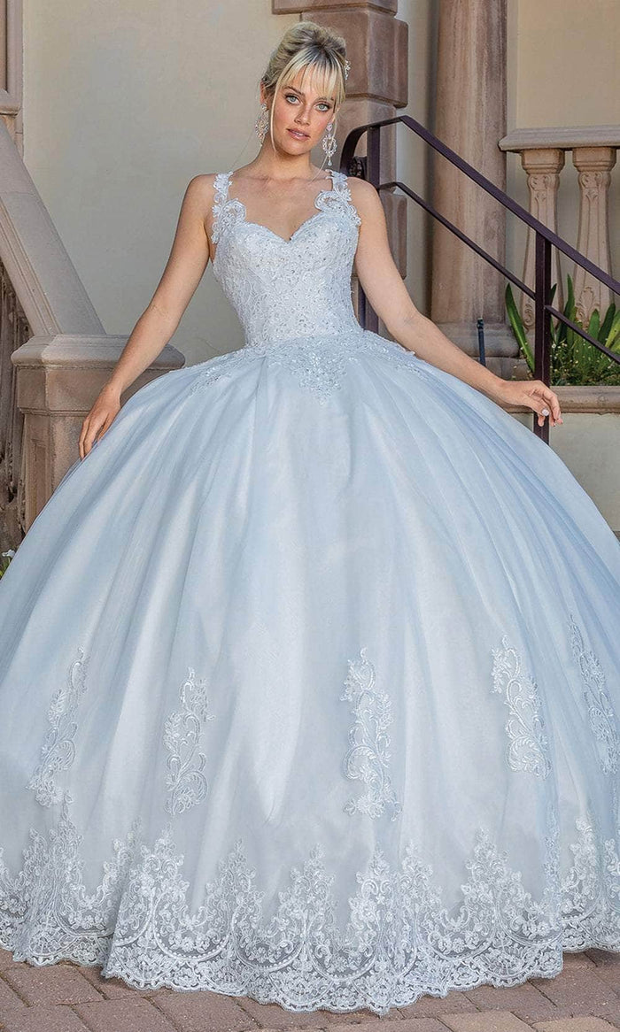 Dancing Queen 0259 - Sweetheart Sleeveless Ballgown Quinceanera Dresses XS / Off White