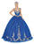 Dancing Queen - 1397 Sweetheart Bodice Gold Accented Ballgown Quinceanera Dresses XS / Royal Blue