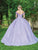 Dancing Queen - 1527 Beaded Floral Appliqued Off Shoulder Ballgown Quinceanera Dresses