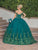 Dancing Queen - 1569 Off Shoulder Floral Applique Ballgown Quinceanera Dresses