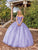 Dancing Queen - 1620 Off Shoulder Floral Ballgown Quinceanera Dresses XS / Lilac