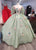 Dancing Queen 1837 - Floral Embellished Ballgown Ball Gowns XS / Sage