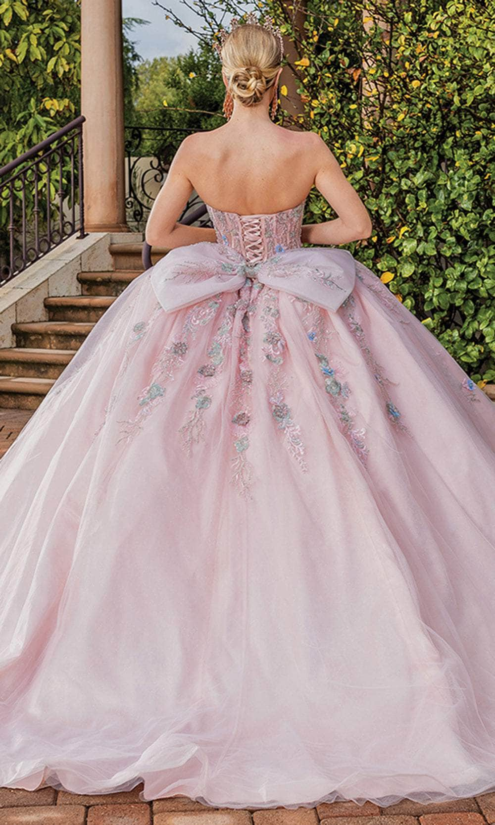 Pink Princess Corset Sweetheart Ball Gown Quinceanera Dress