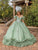 Dancing Queen 1887 - Ruffled Trim Off Shoulder Ballgown Special Occasion Dress