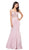 Dancing Queen - 2006 Embroidered Sheer Mermaid Prom Dress Prom Dresses XS / Dusty Pink