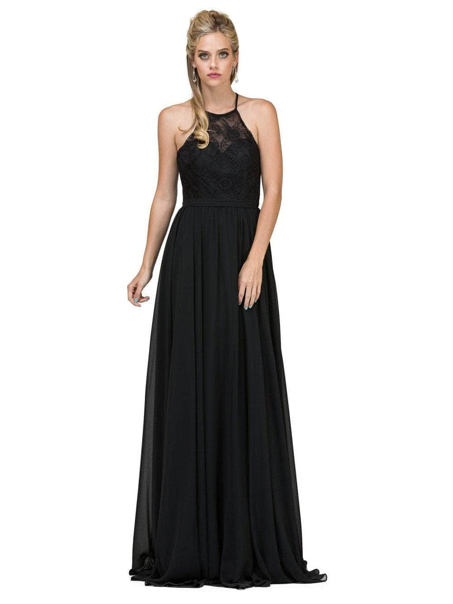 Dancing Queen - 2009 Sheer Halter Pleated A Line Evening Dress ...