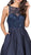 Dancing Queen - 2228 Beaded Bateau Pleated Prom Gown Prom Dresses