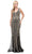 Dancing Queen 2391 - Geometric Beaded Long Gown Evening Dresses