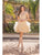 Dancing Queen 3273 - Lace V-Neck Ruffled Cocktail Dress Cocktail Dresses