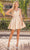 Dancing Queen 3340 - Satin A-Line Cocktail Dress Special Occasion Dress XS / Champagne