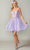 Dancing Queen 3350 - Butterfly Applique Cocktail Dress Special Occasion Dress XS / Lilac