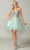 Dancing Queen 3353 - Sequin Corset Cocktail Dress Special Occasion Dress XS / Sage