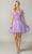 Dancing Queen 3365 - Applique Corset Cocktail Dress Special Occasion Dress XS / Lilac
