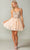 Dancing Queen 3367 - Butterfly Corset Cocktail Dress Special Occasion Dress XS / Gold