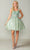 Dancing Queen 3367 - Butterfly Corset Cocktail Dress Special Occasion Dress XS / Sage