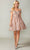 Dancing Queen 3370 - Off Shoulder Butterfly Cocktail Dress Special Occasion Dress XS / Rose Gold