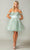 Dancing Queen 3371 - Off Shoulder Tulle Cocktail Dress Special Occasion Dress XS / Sage