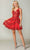 Dancing Queen 3376 - Sequin Detailed Cocktail Dress Special Occasion Dress XS / Red