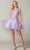 Dancing Queen 3377 - Applique V-Neck Cocktail Dress Special Occasion Dress