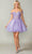 Dancing Queen 3378 - Embroidered A-Line Cocktail Dress Special Occasion Dress XS / Lilac