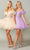 Dancing Queen 3379 - Puff Sleeve Tulle Cocktail Dress Special Occasion Dress