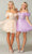 Dancing Queen 3379 - Puff Sleeve Tulle Cocktail Dress Special Occasion Dress