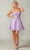 Dancing Queen 3386 - Embroidered Bodice Cocktail Dress Special Occasion Dress XS / Lilac