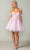 Dancing Queen 3388 - Applique Off Shoulder Cocktail Dress Special Occasion Dress XS / Blush